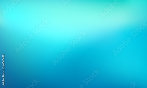 Abstract Gradient teal background. Blurred turquoise water backdrop. Vector illustration for your graphic design, banner, summer or aqua poster