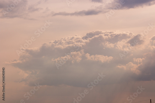 Cumulus cloud formations in the sky © rokateso
