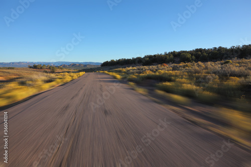  A car racing on high speed