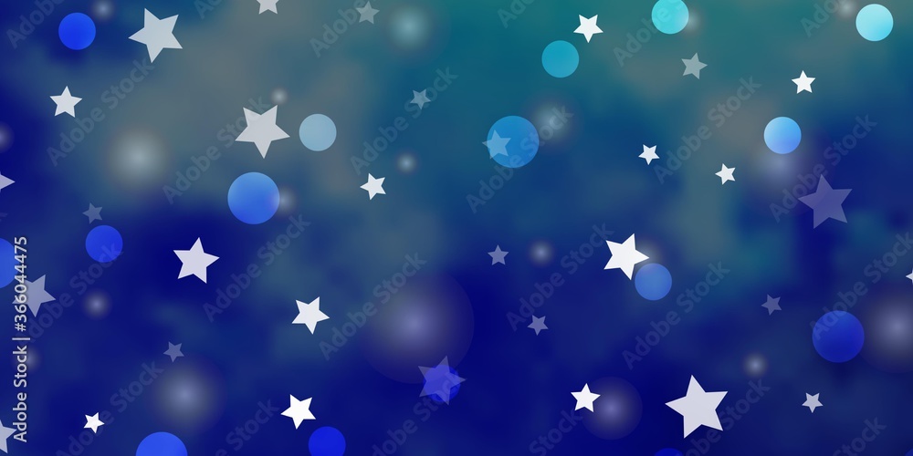 Light BLUE vector background with circles, stars. Abstract illustration with colorful shapes of circles, stars. Template for business cards, websites. Light BLUE vector background with circles, stars. Abstract illustration with colorful shapes of circles, stars. Template for business cards, websites.