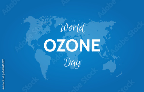 World ozone layer day. 16 September. Vector illustration