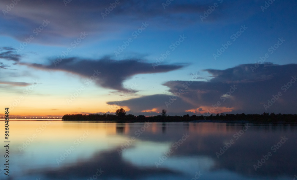 Peaceful Evening, Blue Sky's, Blue waters