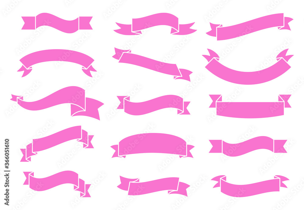 Banners and ribbons set isolated on white background. Collection of trendy banners and ribbons for web site, tag, label, sticker, and badge. Creative art concept, vector illustration Banners and ribbons set isolated on white background. Collection of trendy banners and ribbons for web site, tag, label, sticker, and badge. Creative art concept, vector illustration