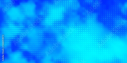 Light BLUE vector background with bubbles. Glitter abstract illustration with colorful drops. Design for posters, banners.