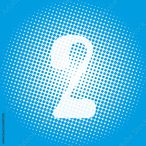 Farbraster 3 weiß blau