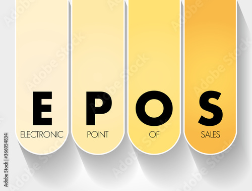 EPOS - Electronic Point of Sales acronym, business concept background