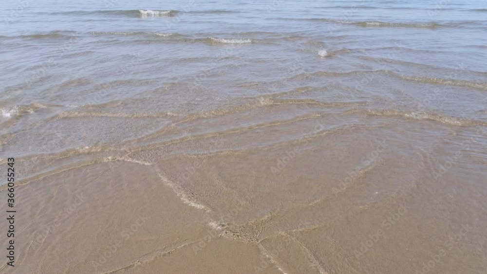 Water waves and reflection on the beach series Water waves and reflection on the beach series