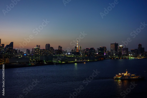 Tokyo View From Rainbow Bridge