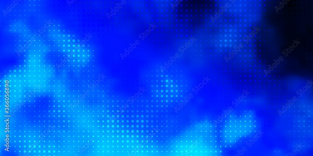 Light BLUE vector pattern with spheres. Abstract colorful disks on simple gradient background. Design for posters, banners.