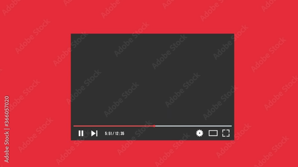 Video player cursor clicks on play button 4k footage Video player cursor clicks on play button 4k footage