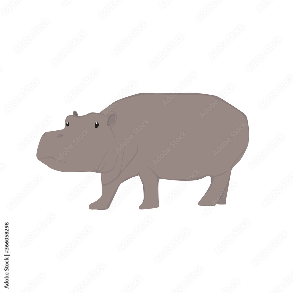 Obraz premium Hippopotamus Illustration