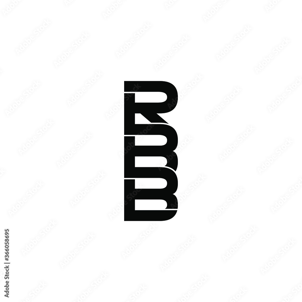 rbb letter original monogram logo design rbb letter original monogram logo design