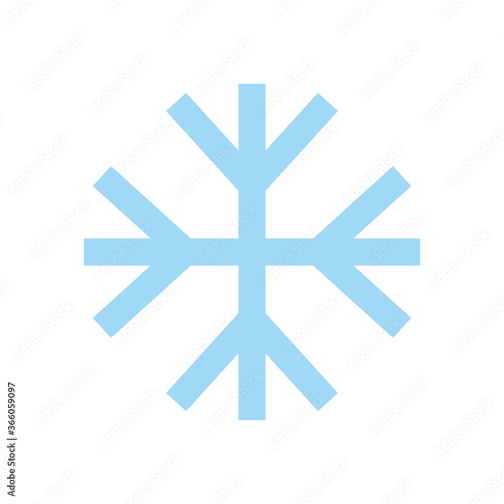 Snowflake vector icon symbol illustration Snowflake vector icon symbol illustration