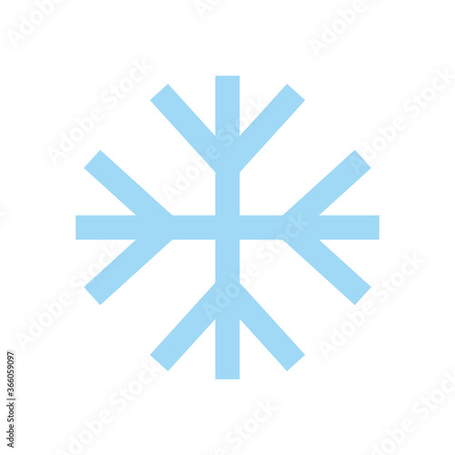 Snowflake vector icon symbol illustration