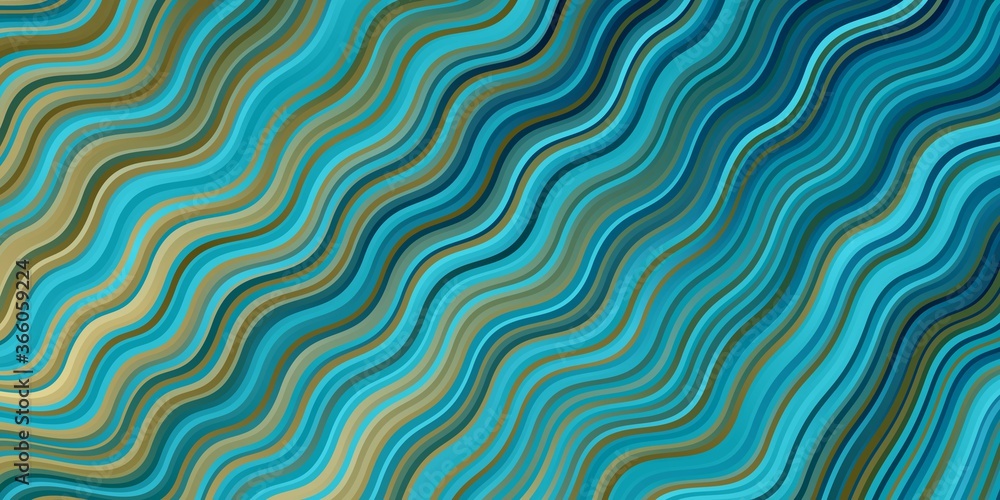 Light Blue, Yellow vector template with curved lines. Colorful geometric sample with gradient curves. Smart design for your promotions. Light Blue, Yellow vector template with curved lines. Colorful geometric sample with gradient curves. Smart design for your promotions.