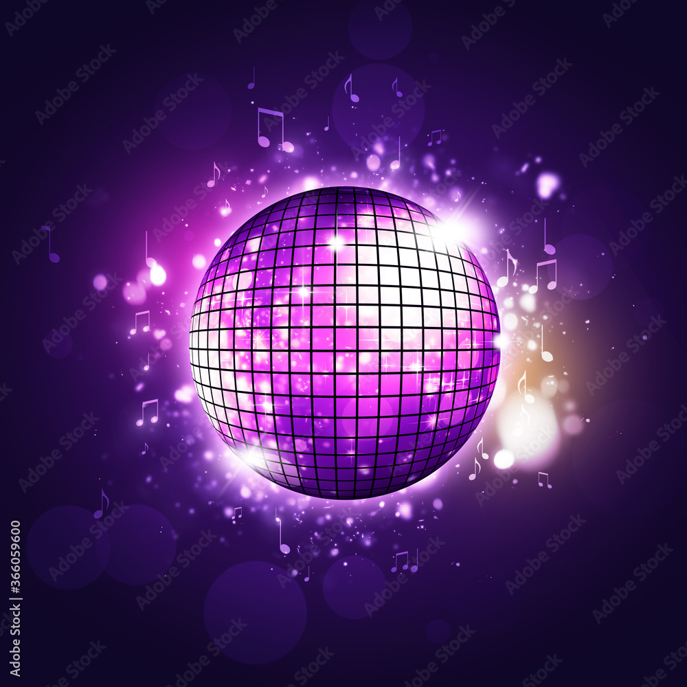 Fototapeta premium Retro Party Disco Ball