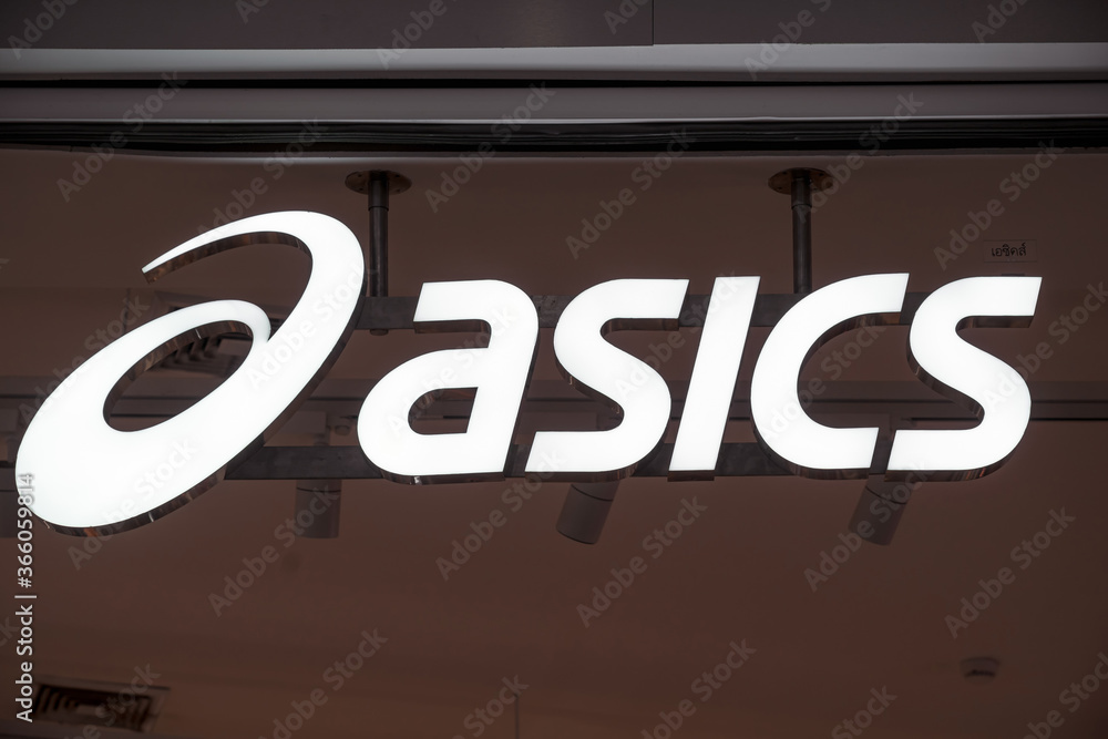 BANGKOK, THAILAND - JUNE 14, 2020 : Asics icon sign and brand shop in  ICONSIAM department store at bangkok, Thailand. Iconsiam already open  November 9, 2018. Stock Photo | Adobe Stock