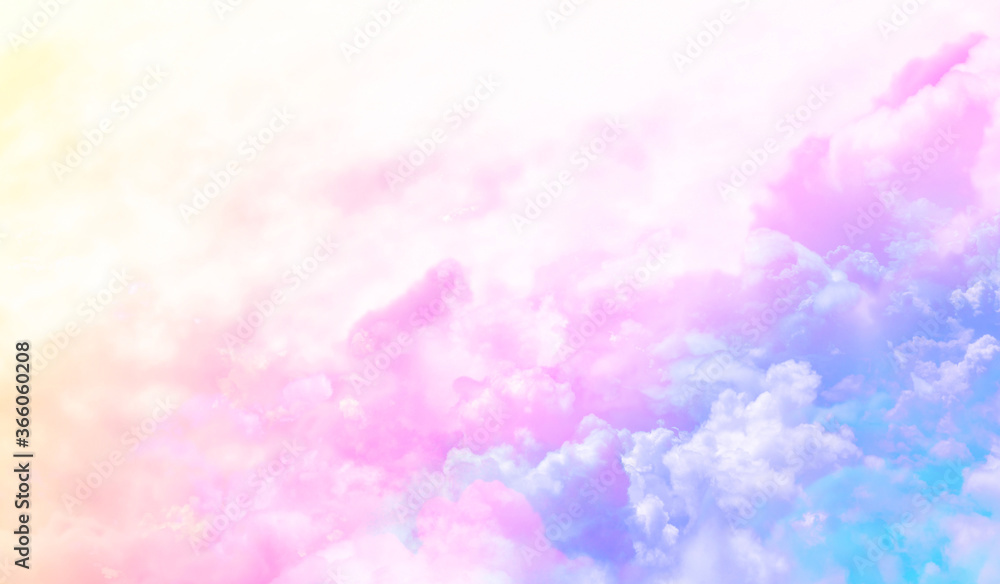 Fototapeta premium sky and cloud background with a pastel color.