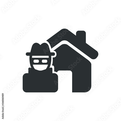 Property vandalism icon