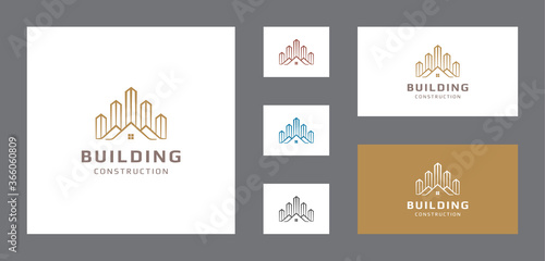 Luxury logo for construction, real estate, mortgage, property businesses.