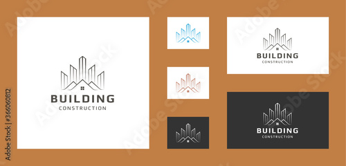 Luxury logo for construction, real estate, mortgage, property businesses.