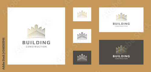 Luxury logo for construction, real estate, mortgage, property businesses.
