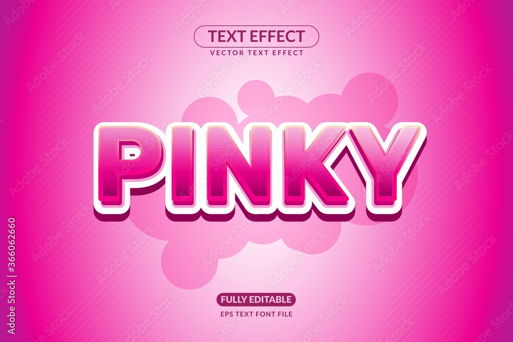 Editable Pinky Feminine Games Text Effect