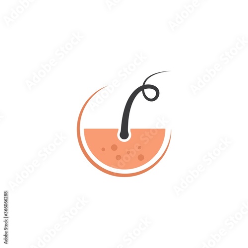hair root icon vector illustration design