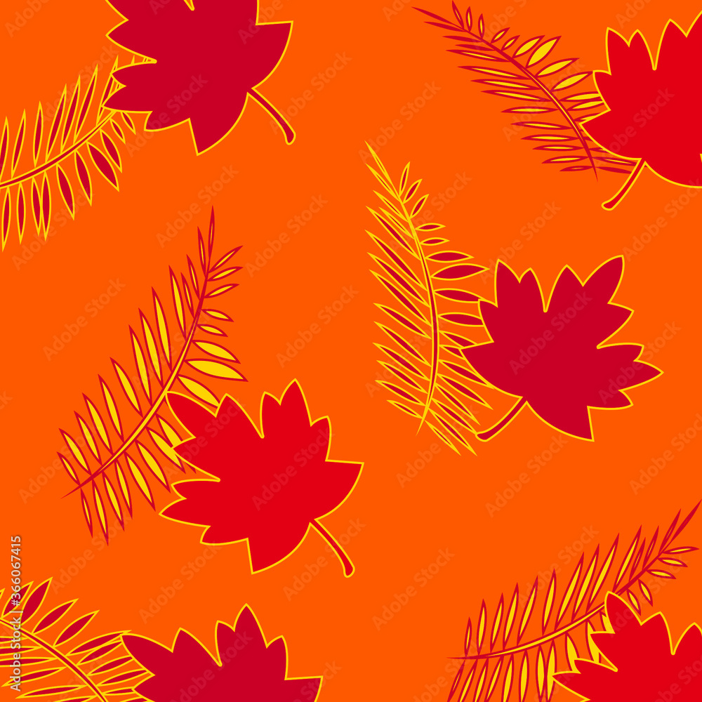 Seamless pattern with leaves background Seamless pattern with leaves background