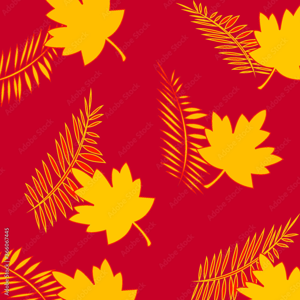 Seamless pattern with leaves background Seamless pattern with leaves background