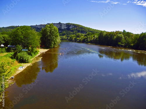 vue de la Dordogne en été, Dordogne, Périgord, France