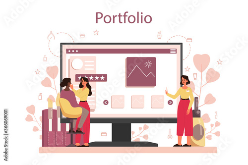 Eyebrow master and designer online service or platform. Master