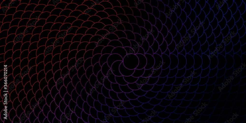 Naklejka premium Dark Blue, Red vector layout with circles. Abstract illustration with colorful spots in nature style. Design for posters, banners.