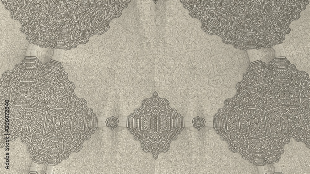 Texture background of recursive fractal pattern 072c