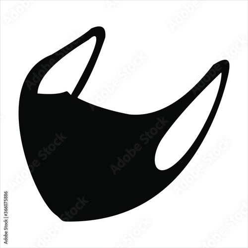 breathing medical respiratory mask. Hospital or pollution protect face masking.