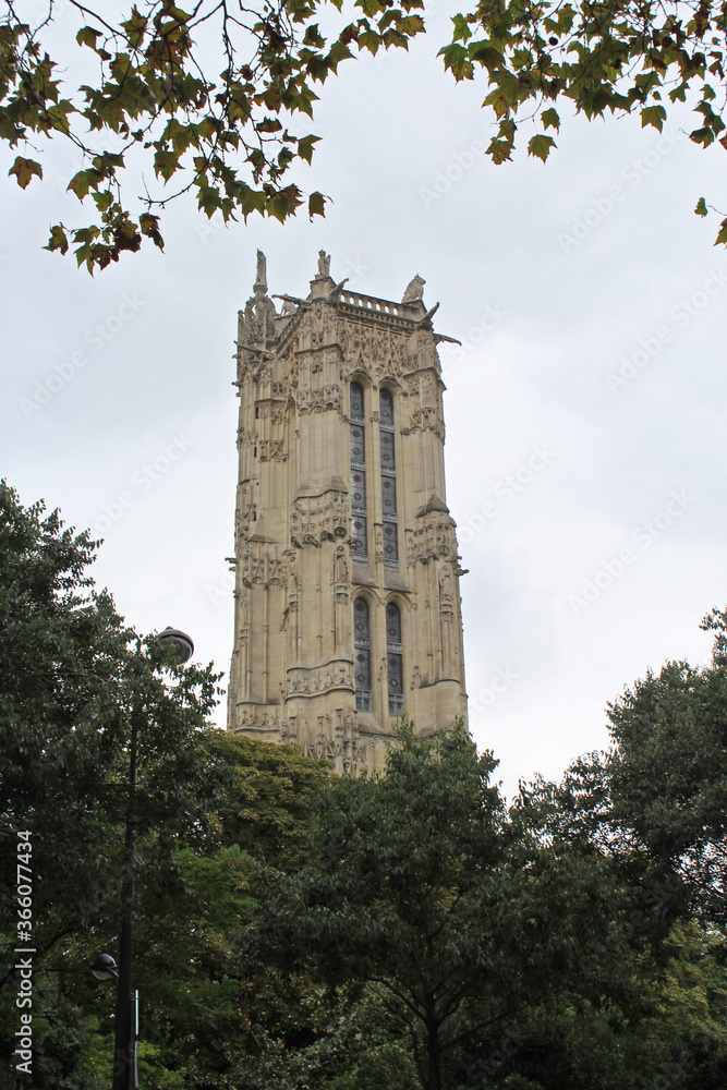 Tour Saint-Jacques, in Paris, France. Tour Saint-Jacques, in Paris, France.