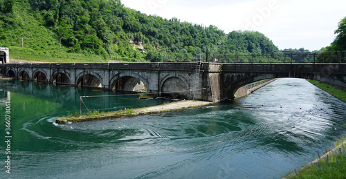 Wallpaper Mural Italy, Lombardy, along the Adda river, The Robbiate dam Torontodigital.ca