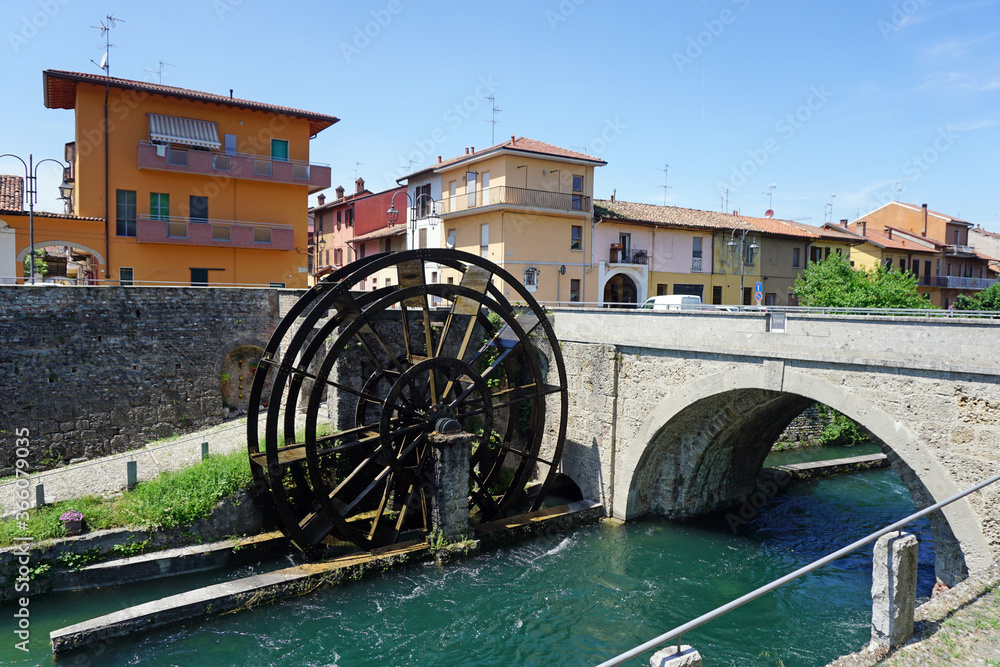Italy, Lombardy, along the The Martesana water canal