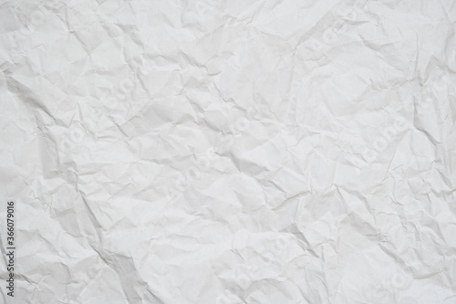  Texture of white recycle crumpled paper, copy space for text.