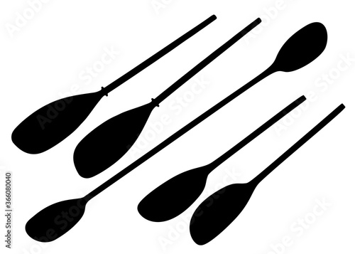 The paddle for the boat.
