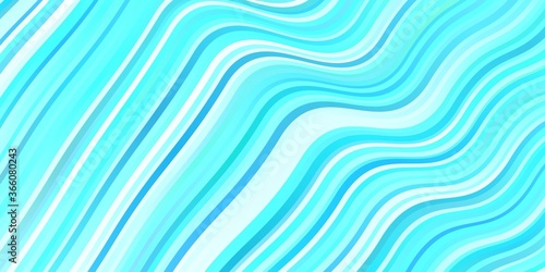 Light Blue  Green vector pattern with wry lines. Illustration in abstract style with gradient curved.  Pattern for websites  landing pages.