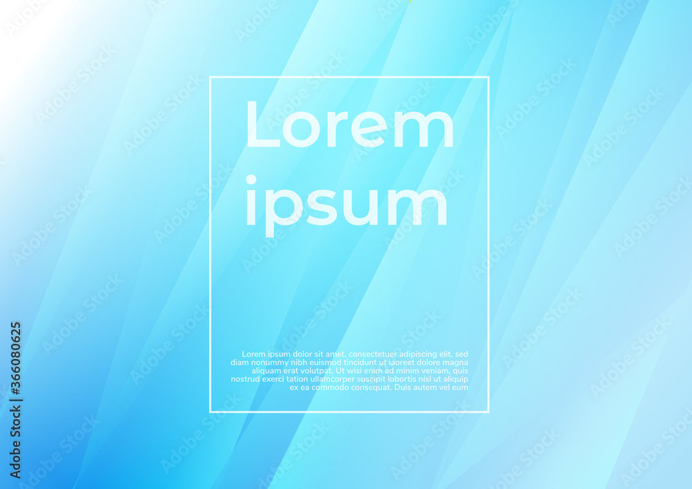 Obraz premium Abstract light blue triangles overlapping with on white background.