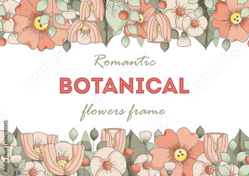 Vector illustration frame for wedding, anniversary, birthday and party. Design for banner, poster, card, invitation and scrapbook, discount card. Printed products.