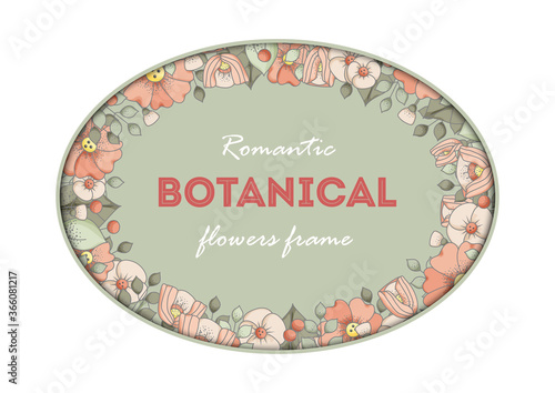 Vector illustration frame for wedding, anniversary, birthday and party. Design for banner, poster, card, invitation and scrapbook, discount card. Printed products.