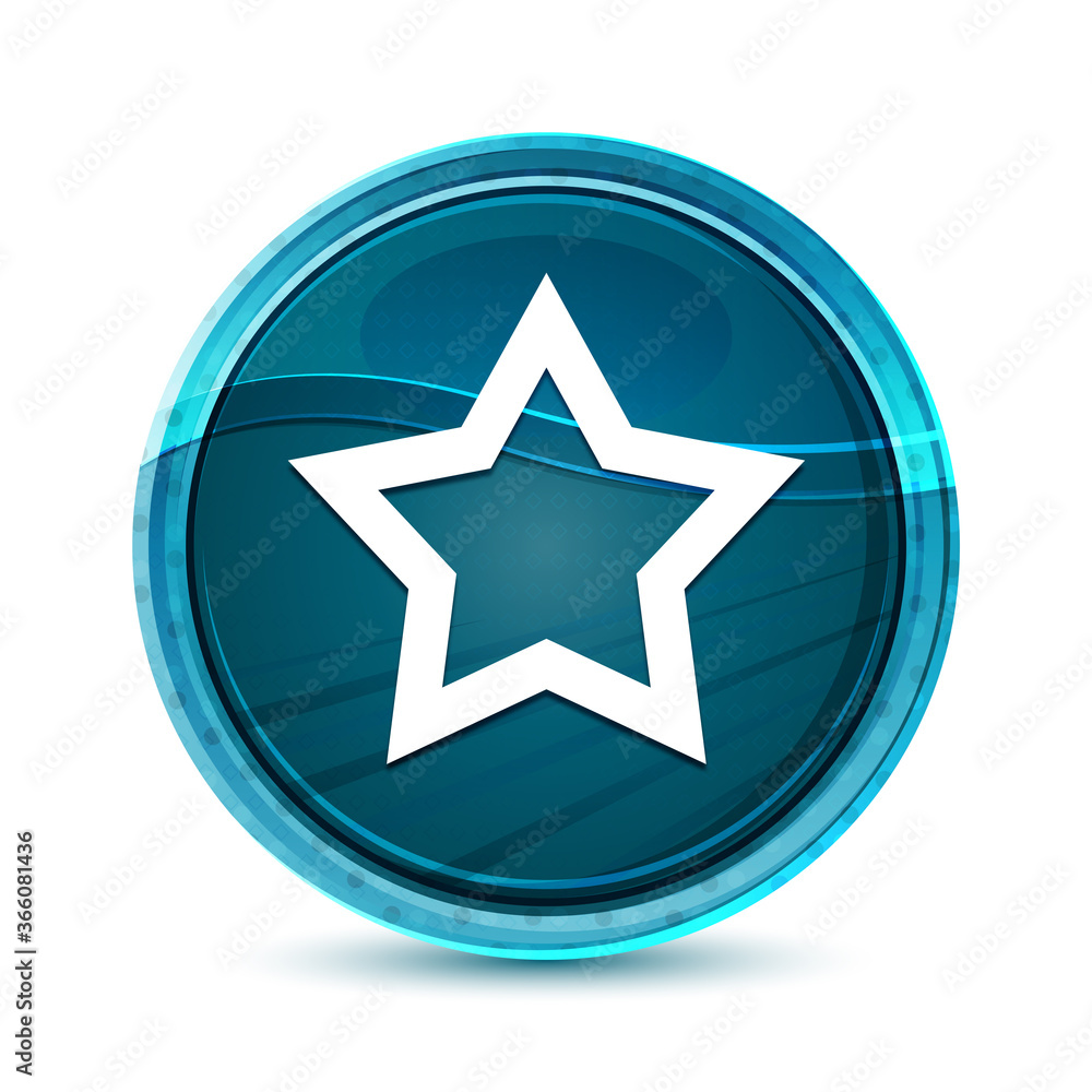 Star icon elegant glass blue round button vector design illustration Star icon elegant glass blue round button vector design illustration