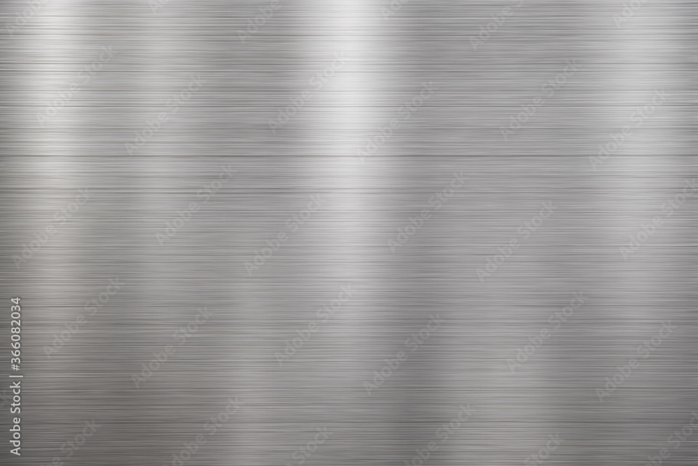 Silver metal texture of brushed stainless steel plate with the reflection of light. Silver metal texture of brushed stainless steel plate with the reflection of light.