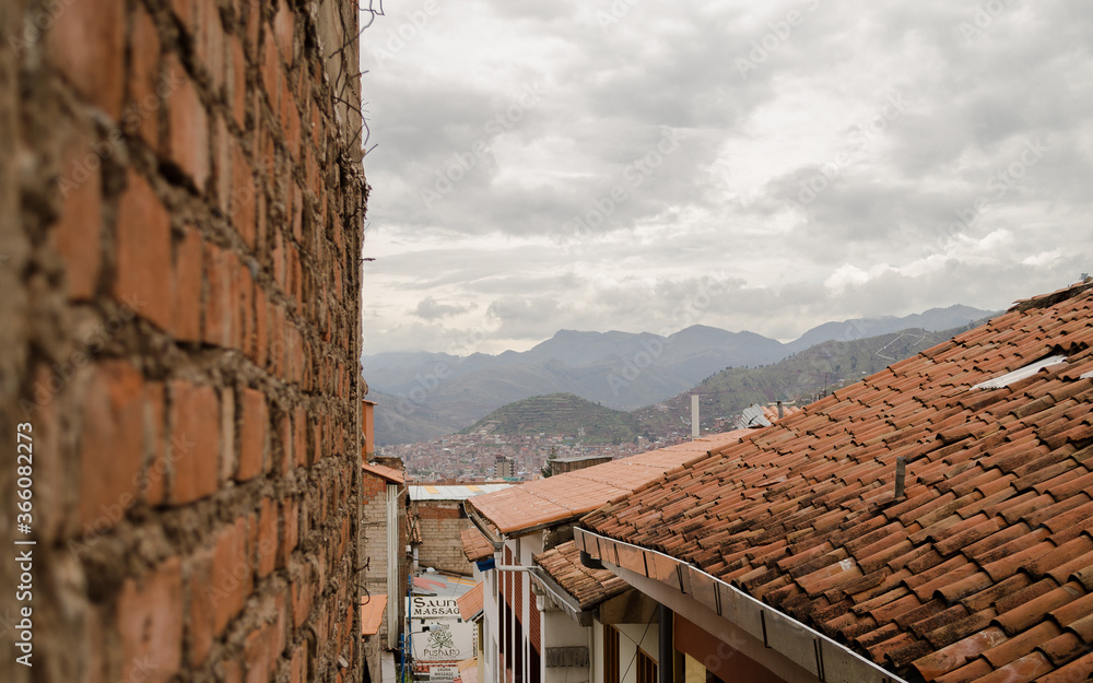 View of the old town of Cuzco