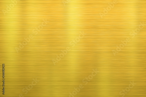 Texture of gold stainless steel background or gold line polished metal with light reflection.