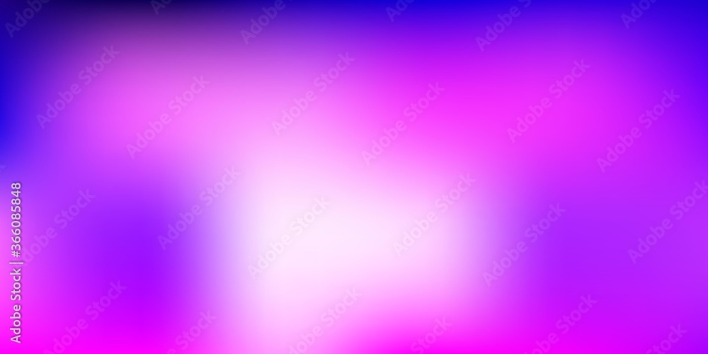 Fototapeta premium Light Purple, Pink vector blurred background.