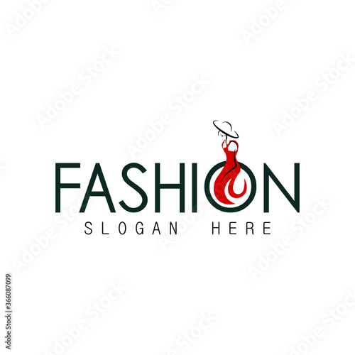 Illustration vector graphic of Fashion logo, simple art with initial. good for brand boutique, store logo
